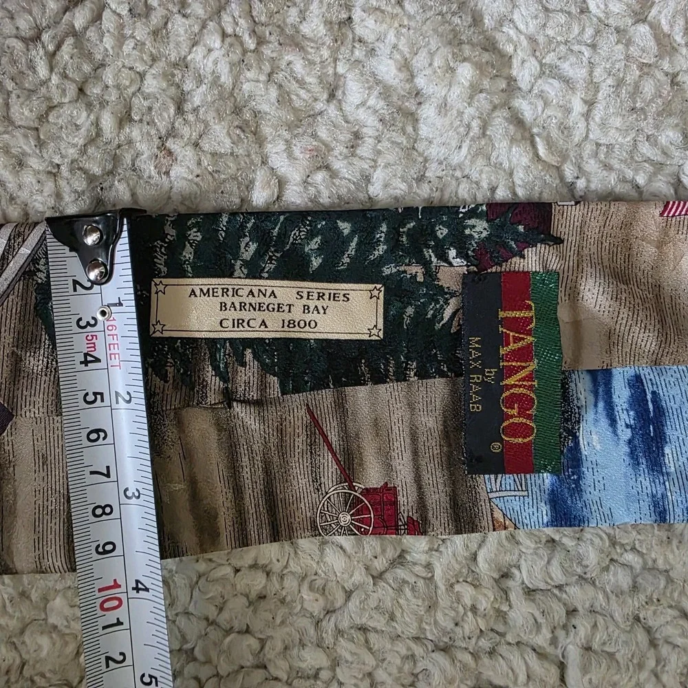 Vintage Tango By Max Raab Americana Series Barneget Bay CIRCA 1800 Men's‎ Tie